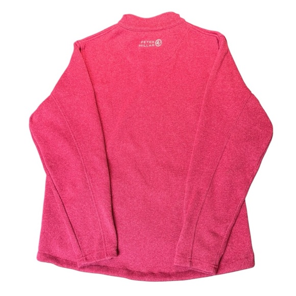 Peter Millar Men’s Red Quarter Zip Golf Athleisure Pullover Sweater Size M - Picture 4 of 9